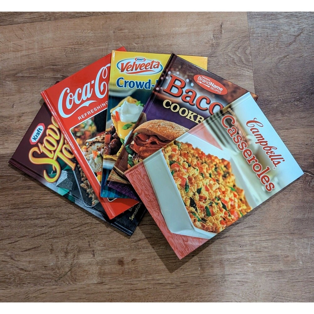 Cookbook Favorite Recipe Campbell's Kraft Velveeta Coke Bacon Lot Bundle 5